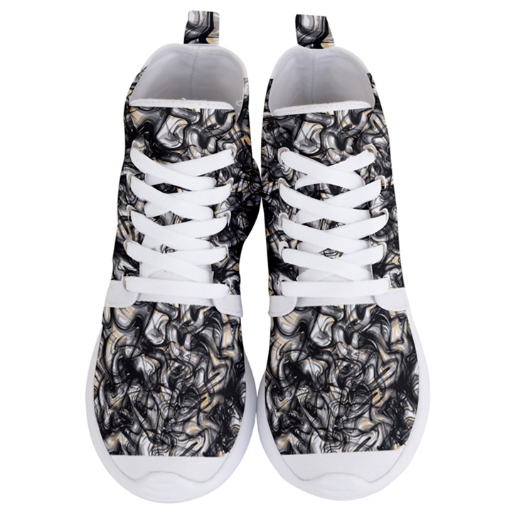 Marble Texture Women s Lightweight High Top Sneakers