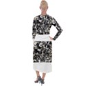 Marble Texture Velvet Maxi Wrap Dress View2