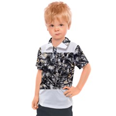 Marble Texture Kids  Polo Tee