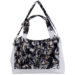 Marble Texture Double Compartment Shoulder Bag by letsbeflawed