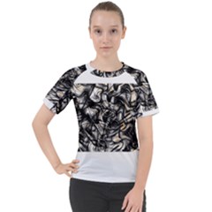 Marble Texture Women s Sport Raglan Tee