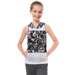 Marble Texture Kids  Sleeveless Hoodie