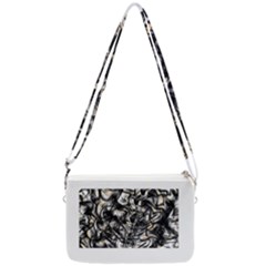 Marble Texture Double Gusset Crossbody Bag