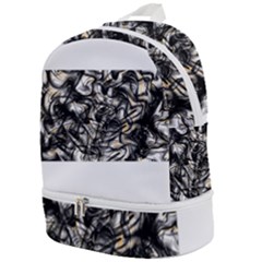 Marble Texture Zip Bottom Backpack