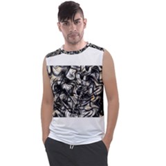 Marble Texture Men s Regular Tank Top