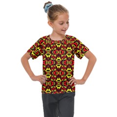 Rby-c-1-6 Kids  Mesh Piece Tee