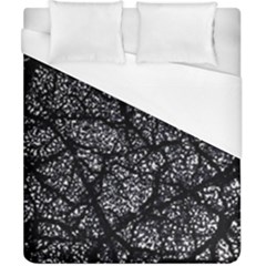 Black And White Dark Abstract Texture Print Duvet Cover (california King Size)