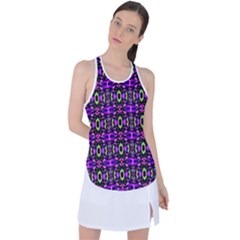 Abstract-r-5 Racer Back Mesh Tank Top