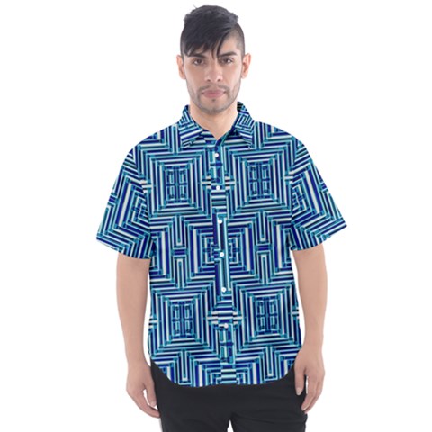 Abstract-r-7 Men s Short Sleeve Shirt by ArtworkByPatrick