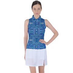 Abstract-r-7 Women s Sleeveless Polo Tee