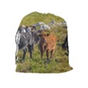 Cows At Countryside, Maldonado Department, Uruguay Drawstring Pouch (XL) View2