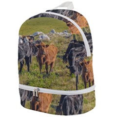 Cows At Countryside, Maldonado Department, Uruguay Zip Bottom Backpack by dflcprints