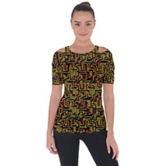 Rby-c-2-5 Shoulder Cut Out Short Sleeve Top by ArtworkByPatrick