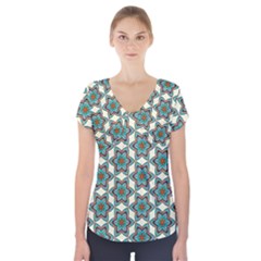 Monticello Short Sleeve Front Detail Top by deformigo