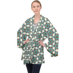 Monticello Long Sleeve Velvet Kimono  by deformigo