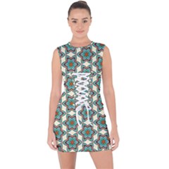 Monticello Lace Up Front Bodycon Dress