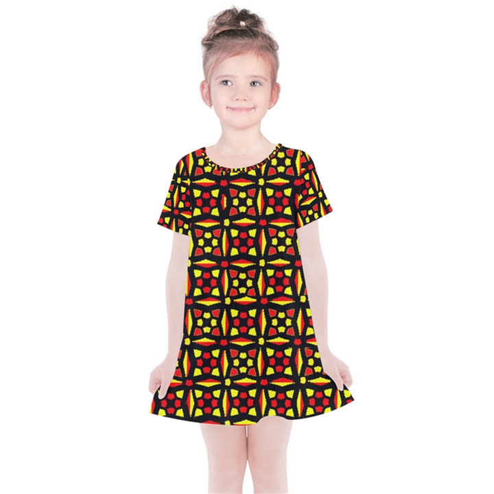 RBY-C-2-7 Kids  Simple Cotton Dress