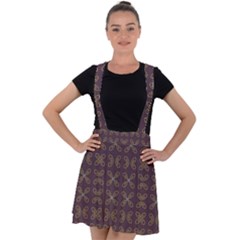 Malfa Velvet Suspender Skater Skirt