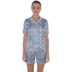 Chiccoli Satin Short Sleeve Pyjamas Set by deformigo