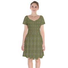 Tomarapi Short Sleeve Bardot Dress by deformigo