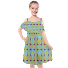 Traggina Kids  Cut Out Shoulders Chiffon Dress