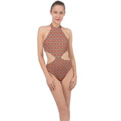 Tinabia Halter Side Cut Swimsuit by deformigo