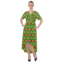 Yasawa Front Wrap High Low Dress by deformigo