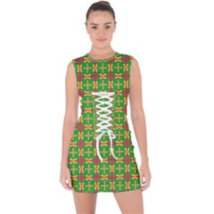 Yasawa Lace Up Front Bodycon Dress by deformigo