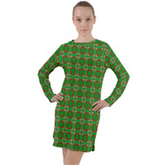 Ansendonia Long Sleeve Hoodie Dress by deformigo