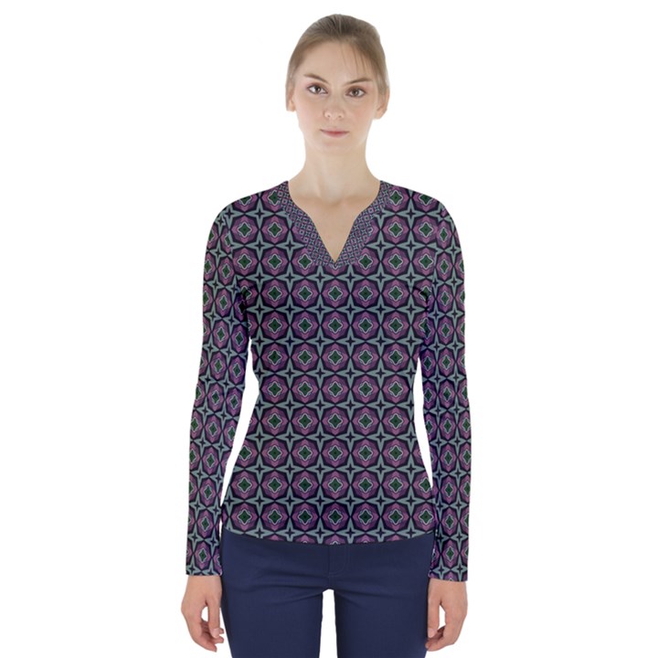 Marigo V-Neck Long Sleeve Top