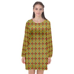 Sipirra Long Sleeve Chiffon Shift Dress  by deformigo