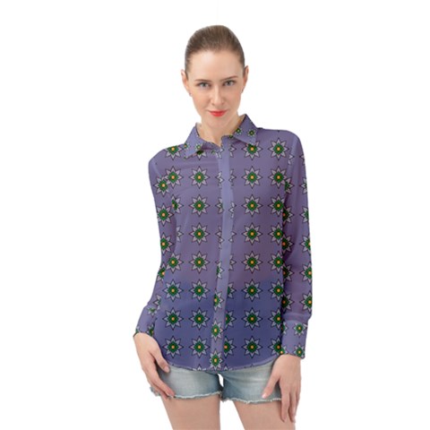 Taffia Long Sleeve Chiffon Shirt by deformigo