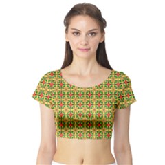 Capriccium Short Sleeve Crop Top