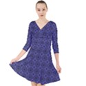 Sakami Quarter Sleeve Front Wrap Dress View1