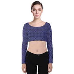 Sakami Velvet Long Sleeve Crop Top