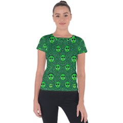 Smiling Happy Ones In The Fauna Short Sleeve Sports Top  by pepitasart