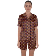 Socotra Satin Short Sleeve Pyjamas Set by deformigo