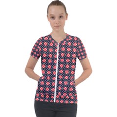 Maria Mai Short Sleeve Zip Up Jacket by deformigo