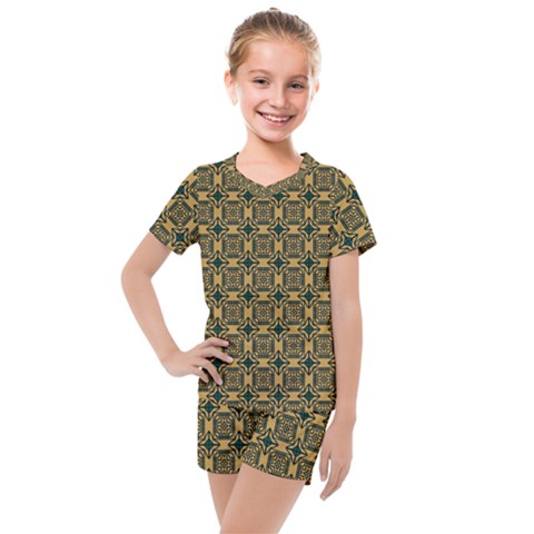 Delford Kids  Mesh Tee And Shorts Set by deformigo