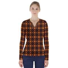 Prunicci V-neck Long Sleeve Top by deformigo