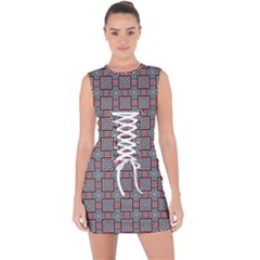 Vincentia Lace Up Front Bodycon Dress by deformigo