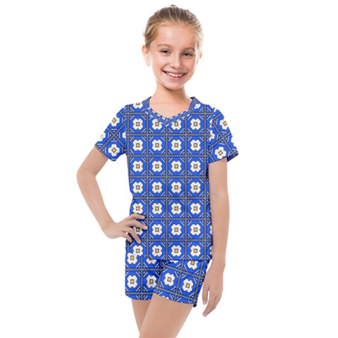 Mathiveri Kids  Mesh Tee And Shorts Set by deformigo