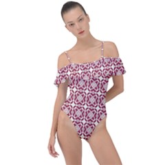 Meniko Frill Detail One Piece Swimsuit by deformigo