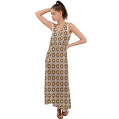 Antonimo V-neck Chiffon Maxi Dress