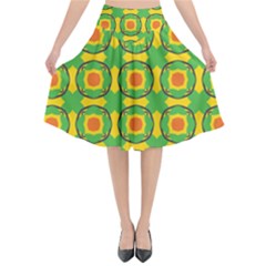 Nadallaa Flared Midi Skirt