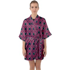 Sampolo Half Sleeve Satin Kimono  by deformigo