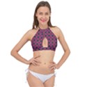 Sampolo Cross Front Halter Bikini Top View1