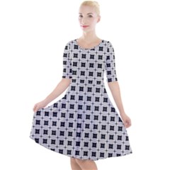 Chineo Quarter Sleeve A-line Dress by deformigo