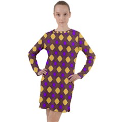 Mezzana Long Sleeve Hoodie Dress by deformigo