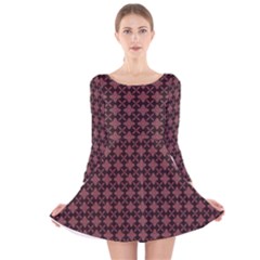 Chocolour Long Sleeve Velvet Skater Dress by deformigo